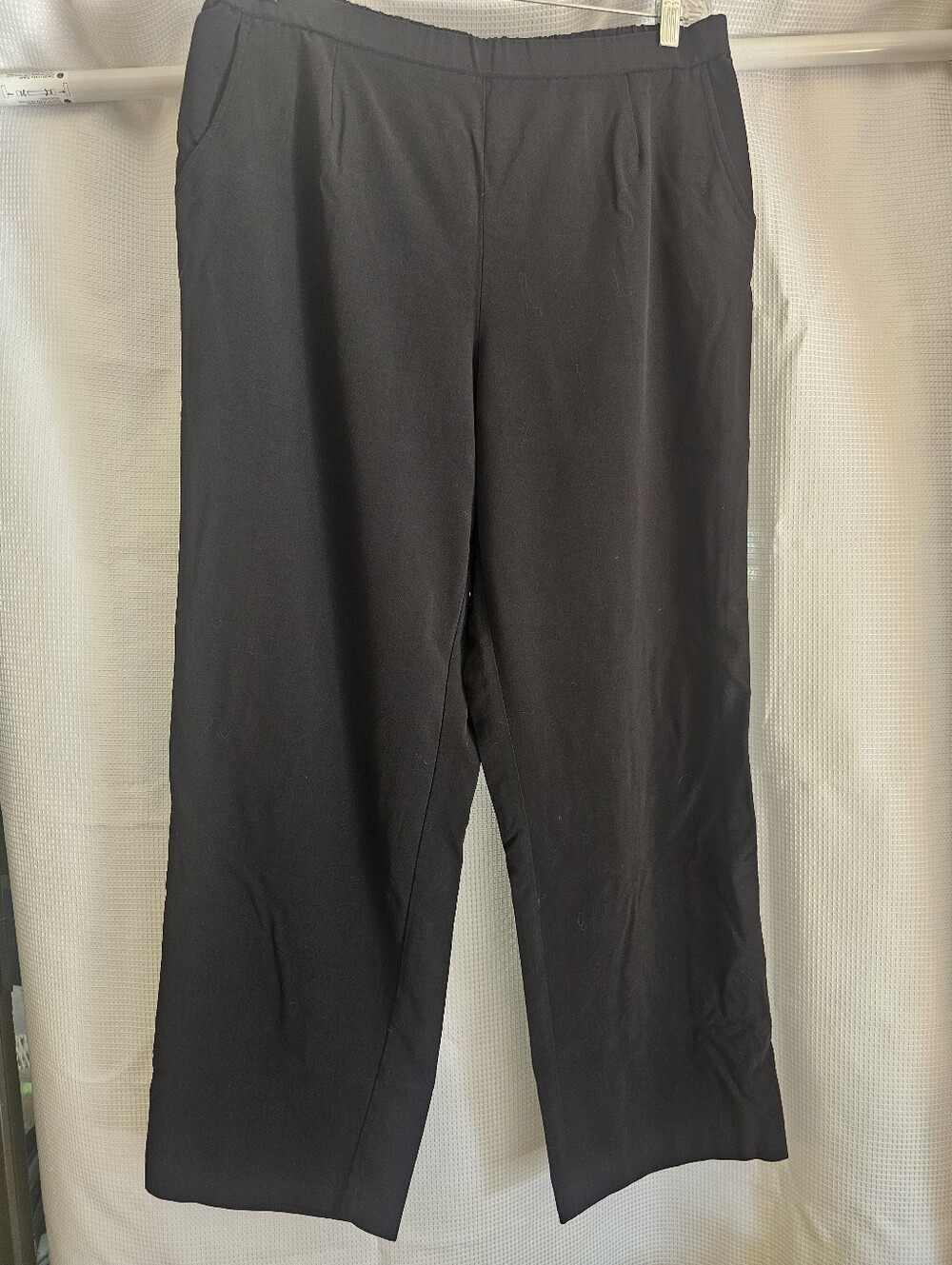 Women's Black Stretch Straight-Leg Pants